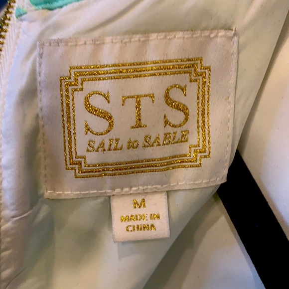 Sail to Sable Womens Size Medium Sleeveless Lemon Shift Dress Zipper - Picture 5 of 7